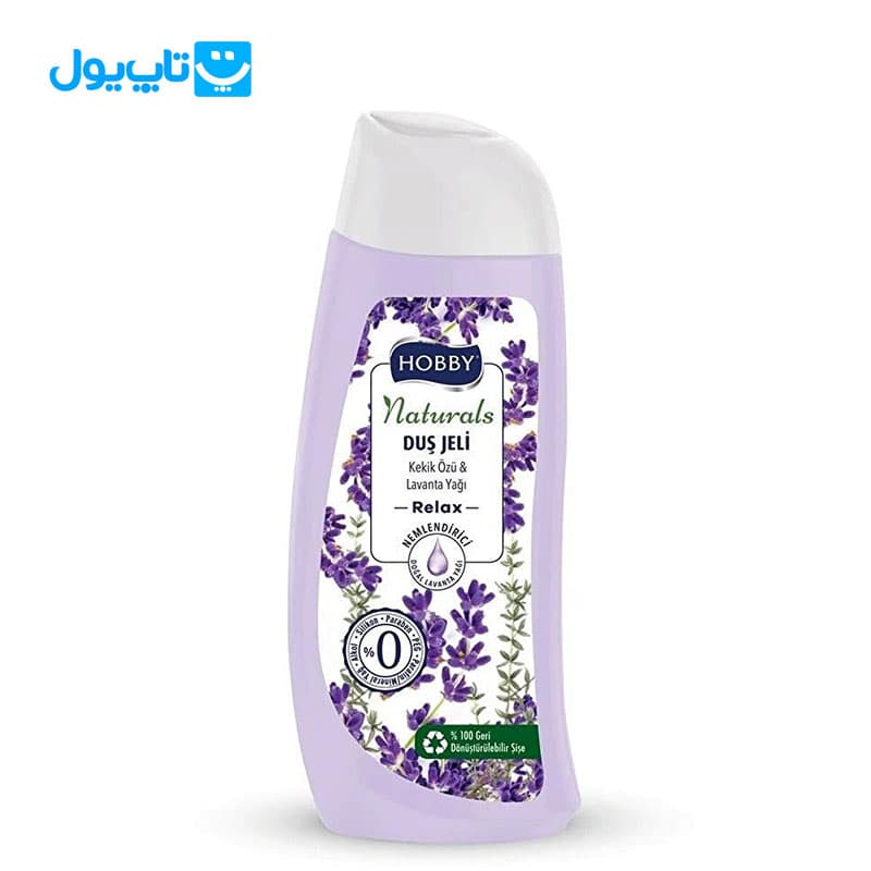 شامپو بدن هوبی Hobby مدل Naturals حاوی عصاره آویشن و روغن اسطوخودوس حجم 500 میلی لیتر