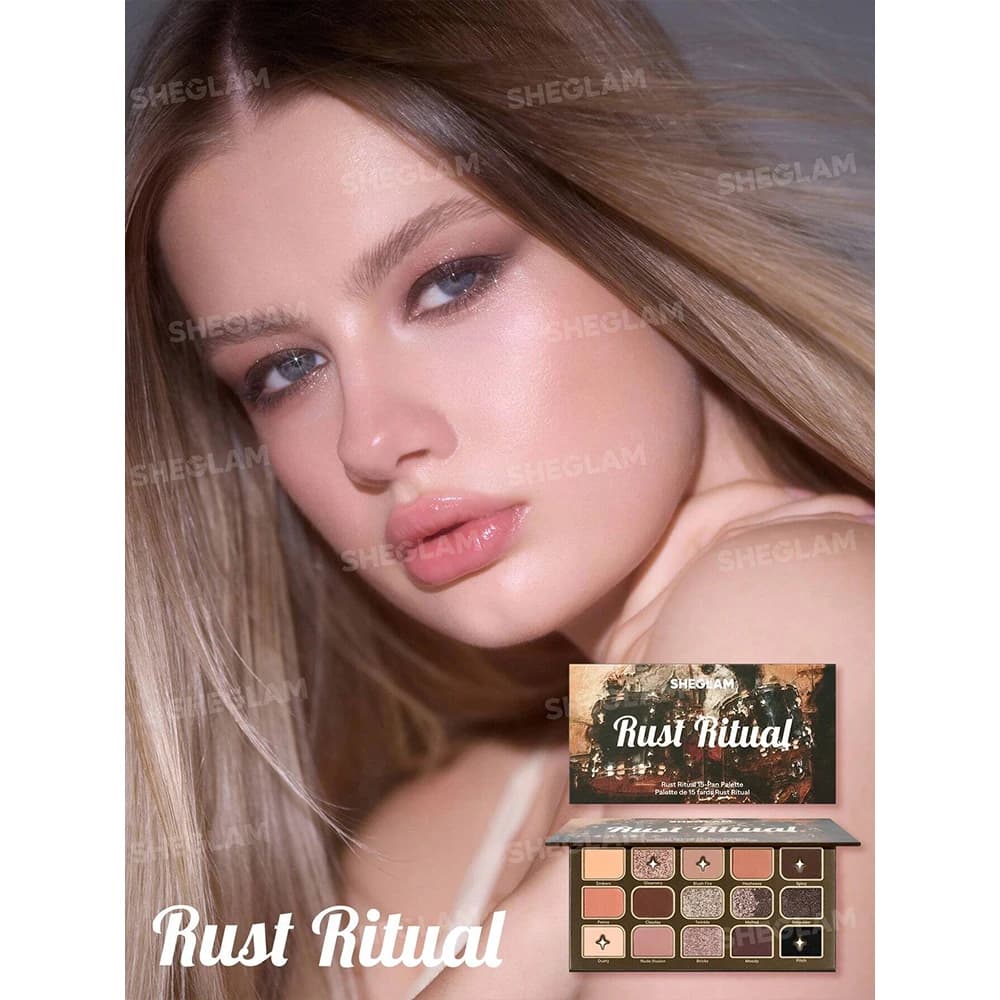 پالت سایه چشم ۱۵ رنگ شیگلم مدل Rust Ritual — تصویر ۳