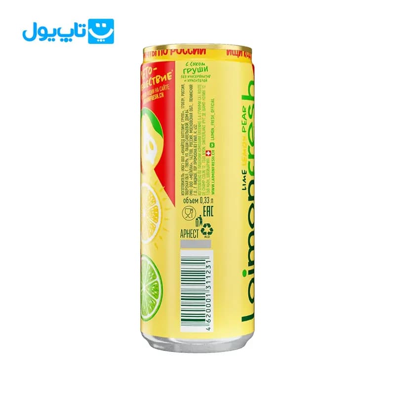 نوشیدنی لایمون فرش Laimon Fresh مدل لیمو و گلابی حجم 330 میلی لیتر — تصویر ۲