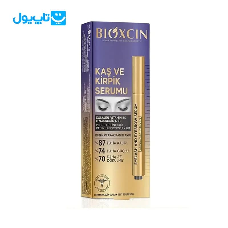 سرم تقویت کننده مژه و ابرو بیوکسین Bioxcin مدل هیالورونیک اسید حجم 3 میلی لیتر — تصویر ۵