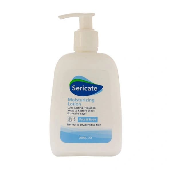 لوسیون مرطوب‌کننده پوست نرمال تا خشک و حساس صورت و بدن سری‌کیت 250 میلی‌لیتر Sericate — تصویر ۲