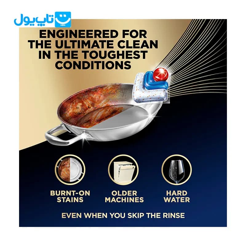 قرص ماشین ظرفشویی فینیش Finish مدل Ultimate Plus آلتیمیت پلاس بسته 75 عددی — تصویر ۸