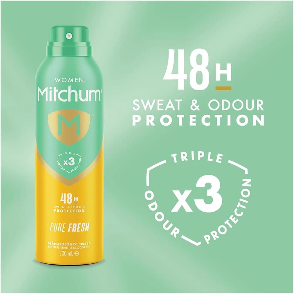 اسپری ضدتعریق زنانه میچام رایحه PURE FRESH حجم 200 میلیلیتر — تصویر ۸