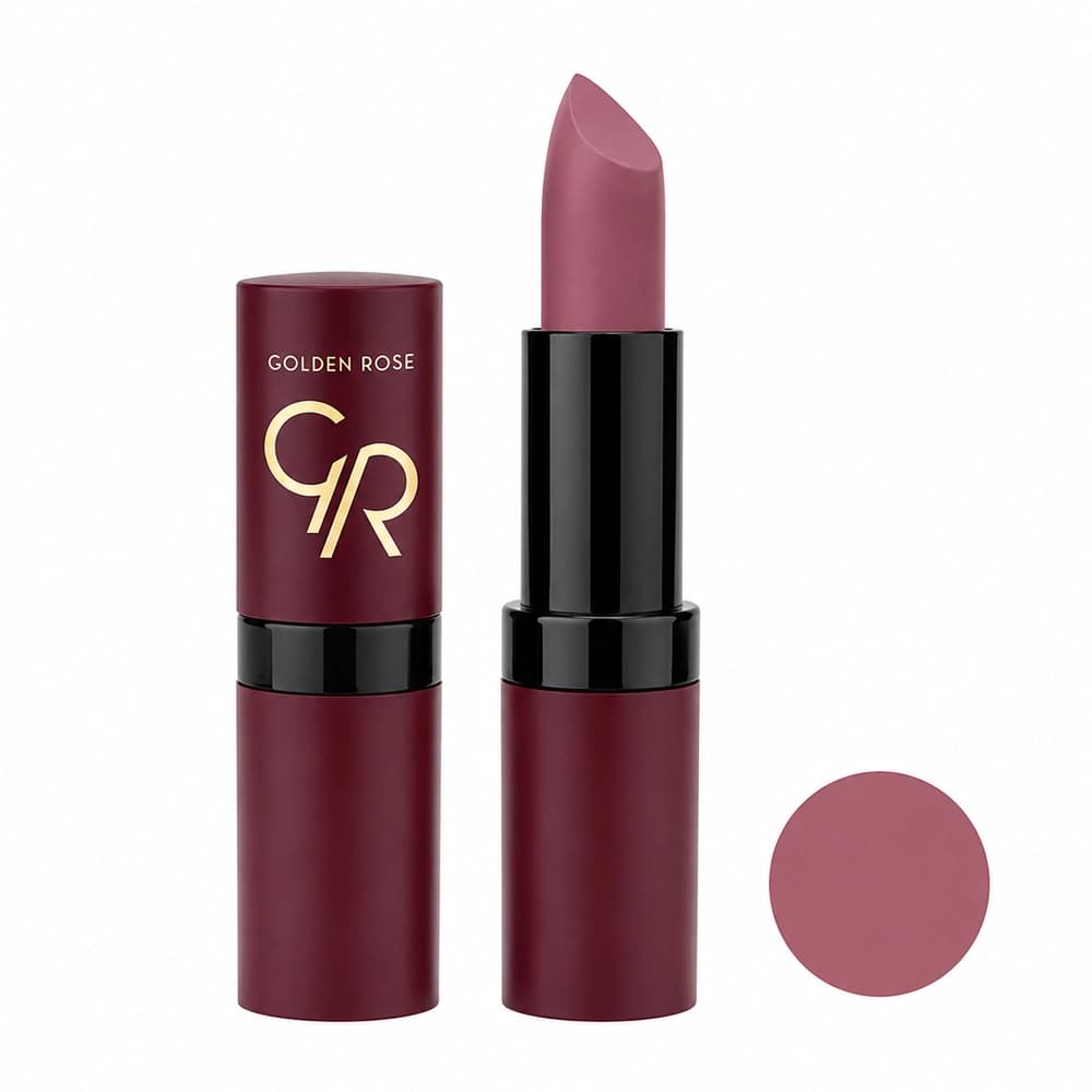 رژ لب جامد گلدن رز مدل Velvet Matte — تصویر ۹
