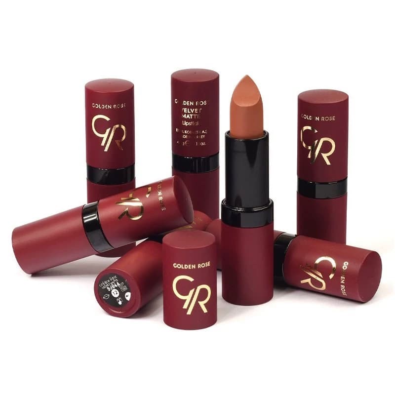 رژ لب جامد گلدن رز مدل Velvet Matte — تصویر ۸