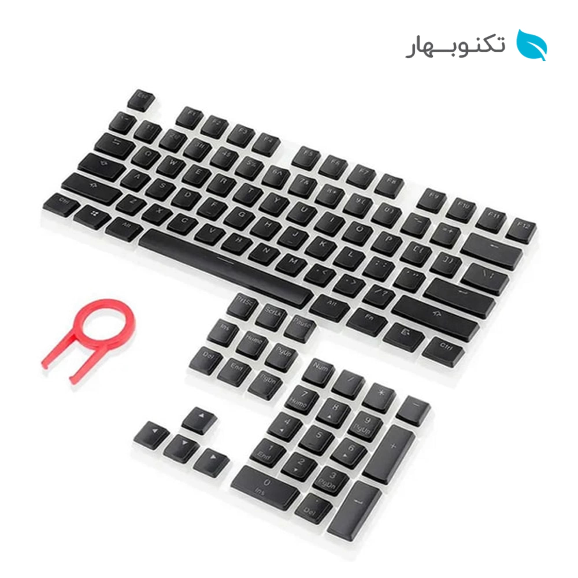 کیت کامل کیبورد 104 عددی مکانیکال REDRAGON مدل A130 SCARAB (مشکی)