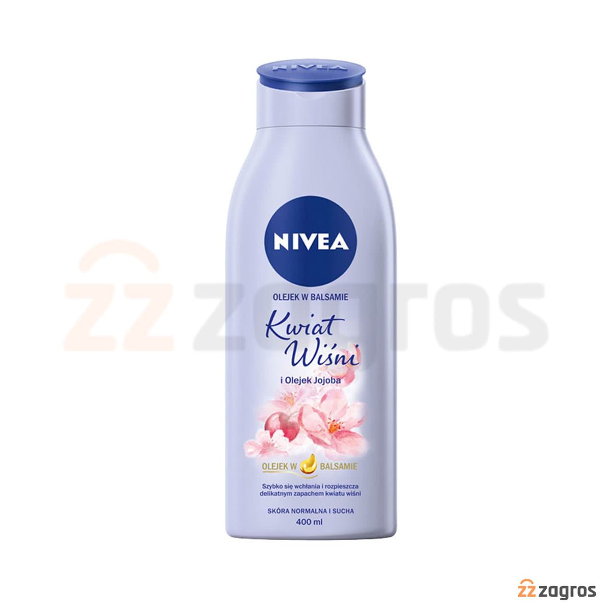لوسیون بدن نیوا Nivea با عصاره شکوفه گیلاس و روغن جوجوبا حجم 400 میلی — تصویر ۳