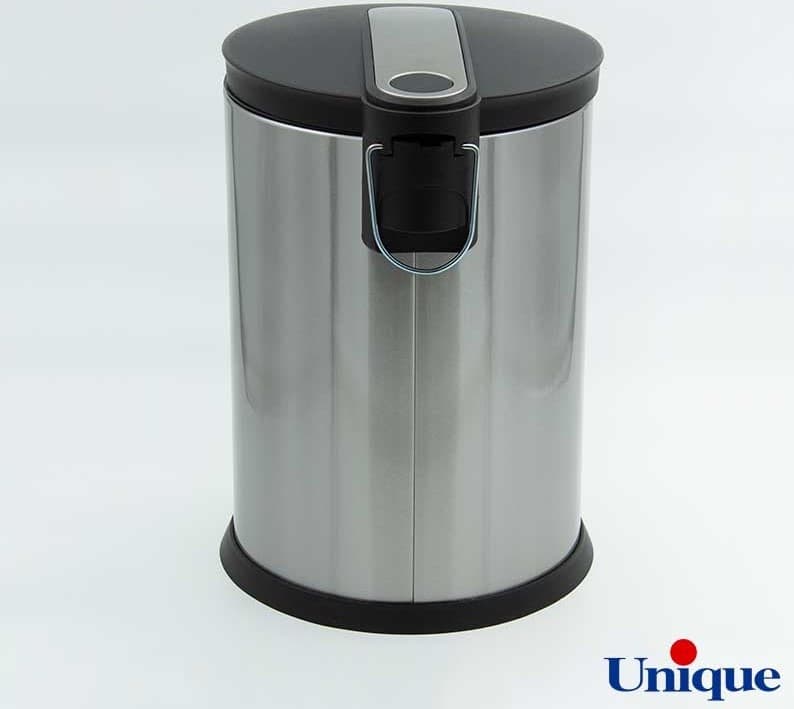 سطل زباله 16 لیتری پدالی استیل یونیک درب آرام بند کد UN-4430 — تصویر ۹