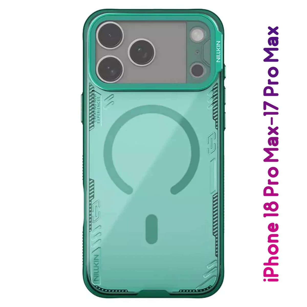 قاب کریستالی مگنتی کمرا استند شیشهای iPhone 18 Pro Max مارک نیلکین مدل Iceblade Prop Magnetic — تصویر ۶