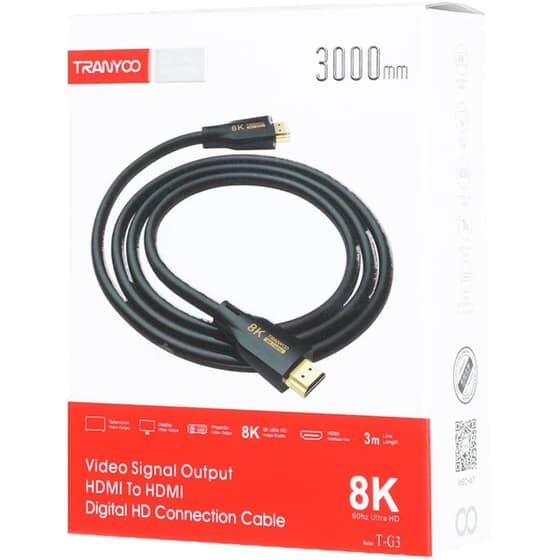 کابل انتقال تصویر و صدا ترانیو TRANYOO-HDMI-GT3 — تصویر ۲