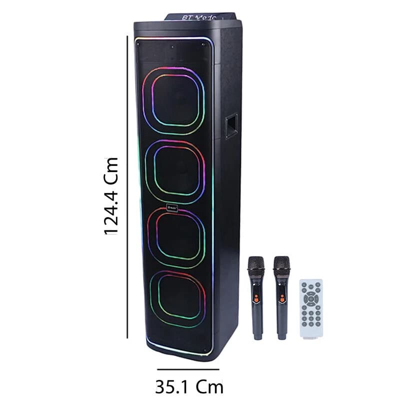 اسپیکر بلوتوثی BTS-2271 + ریموت کنترل و میکروفون — تصویر ۲