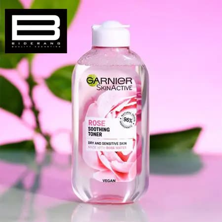 تونر گل رز گارنیر Rose Toner اصل فرانسه برای پوست های خشک و حساس حجم 200 میلی — تصویر ۹