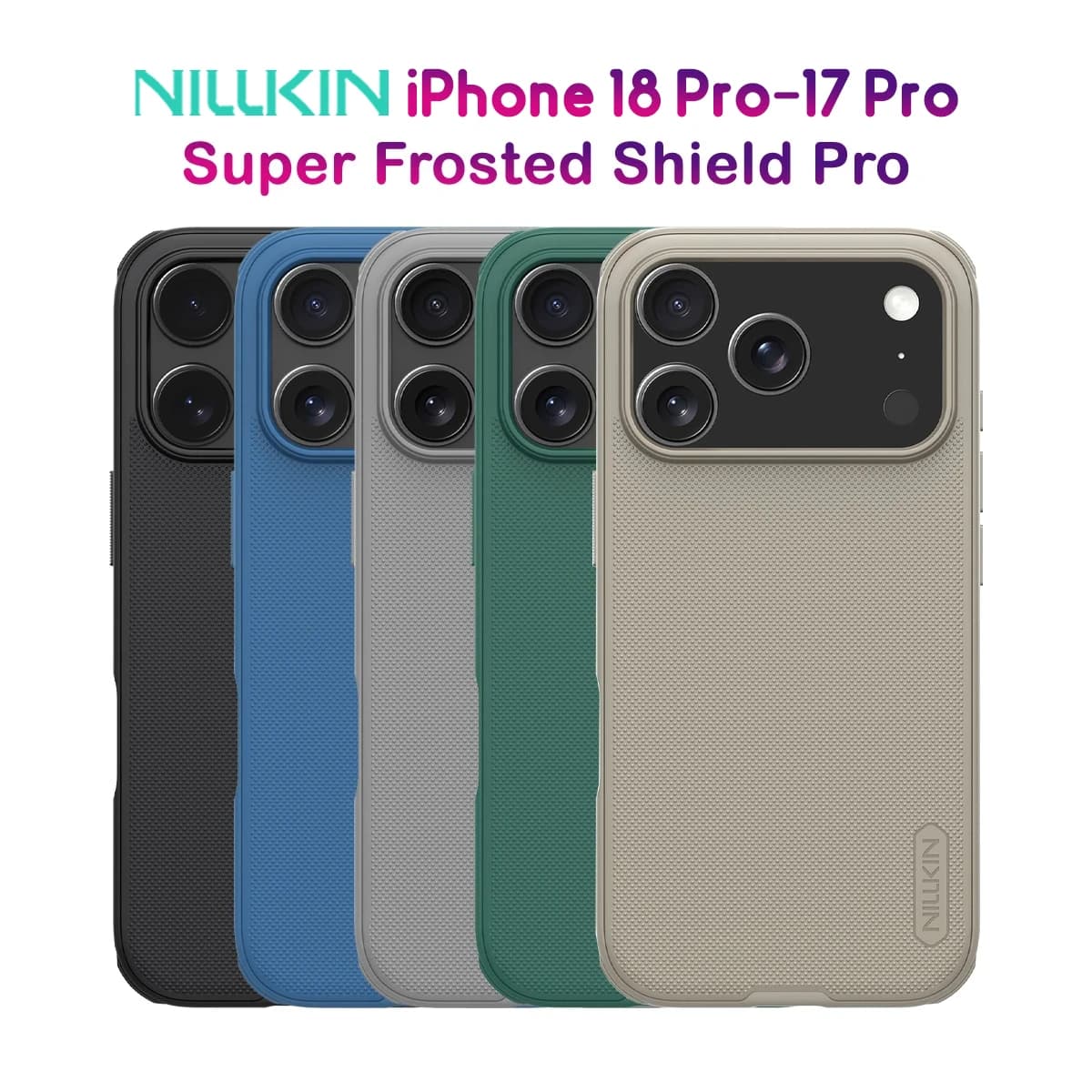 قاب ضدضربه iPhone 18 Pro مارک نیلکین مدل Super Frosted Shield Pro — تصویر ۹