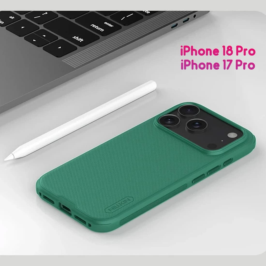 قاب ضدضربه iPhone 18 Pro مارک نیلکین مدل Super Frosted Shield Pro — تصویر ۱۱
