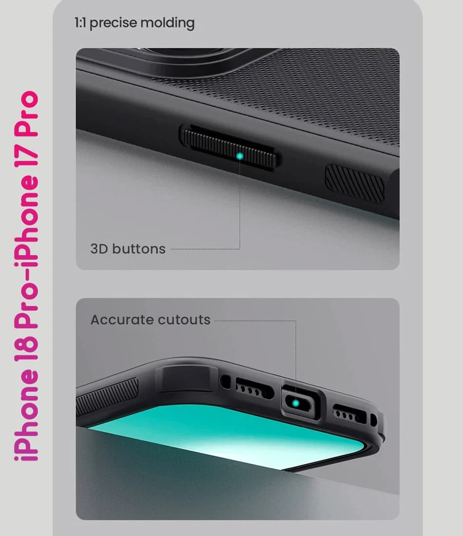 قاب ضدضربه iPhone 18 Pro مارک نیلکین مدل Super Frosted Shield Pro — تصویر ۸