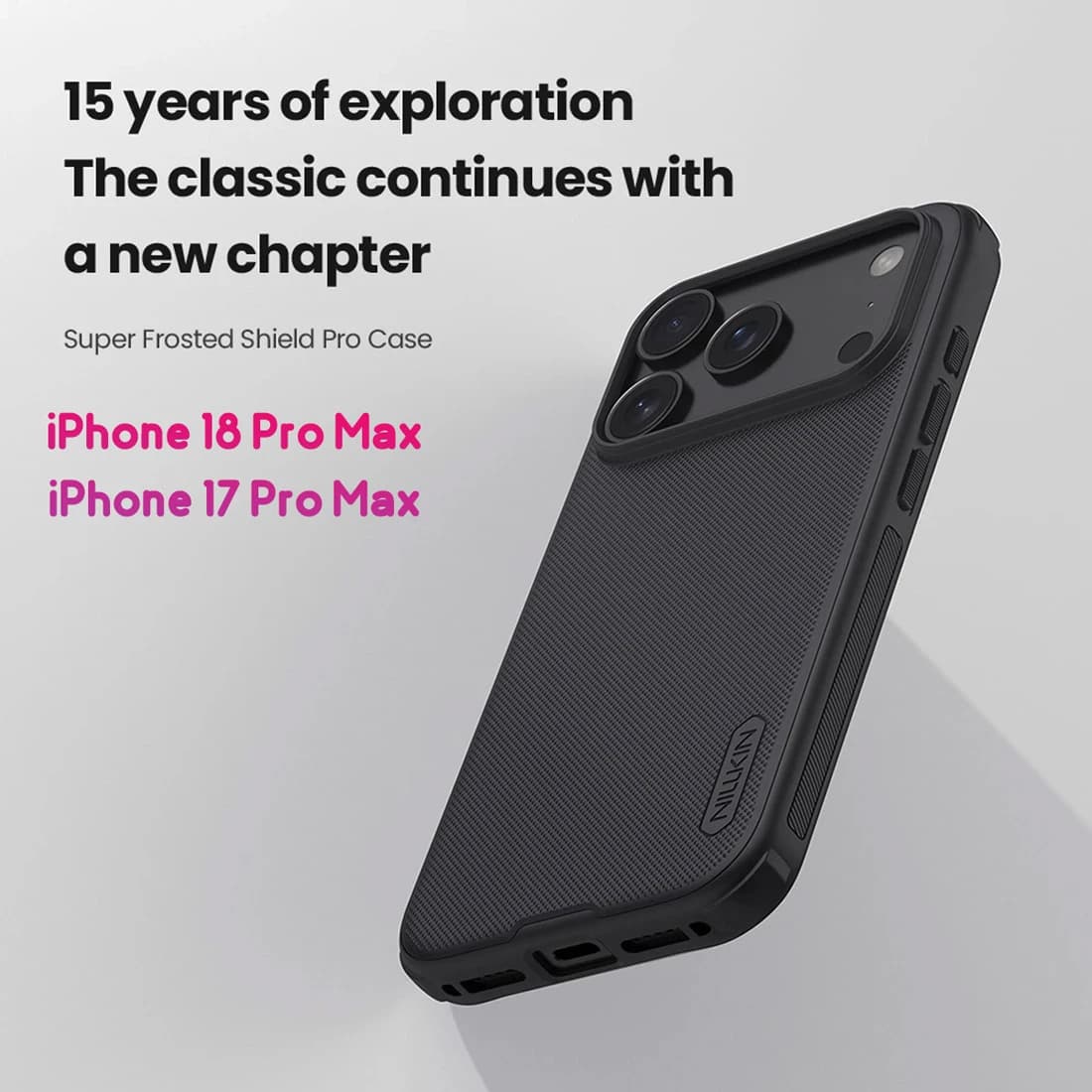 قاب ضدضربه iPhone 18 Pro Max مارک نیلکین مدل Super Frosted Shield Pro — تصویر ۱۲