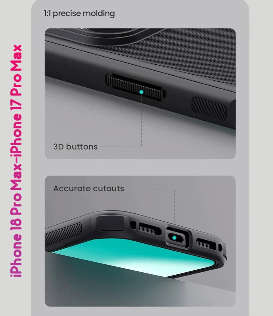 قاب ضدضربه iPhone 18 Pro Max مارک نیلکین مدل Super Frosted Shield Pro — تصویر ۸