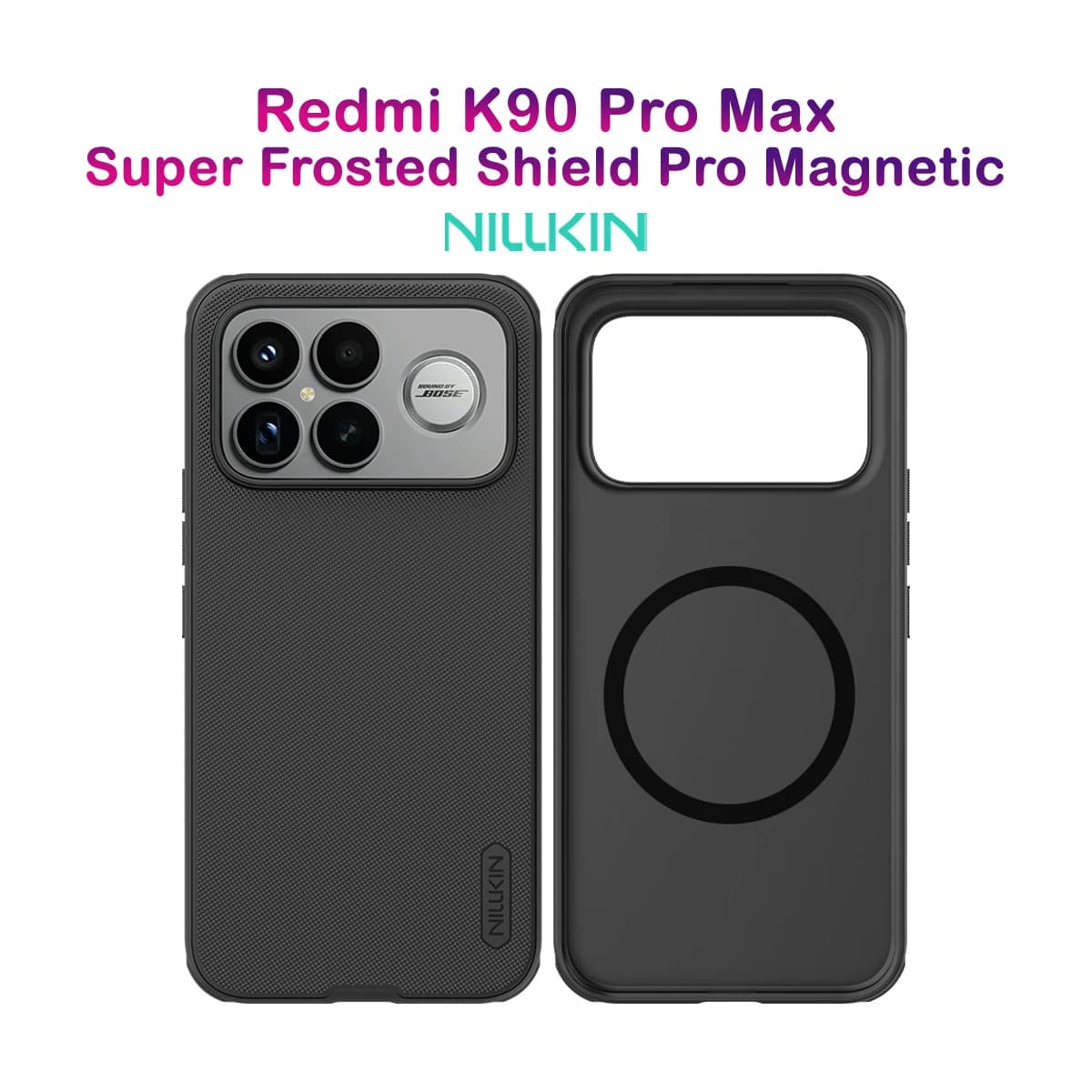 قاب ضدضربه مگنتی Xiaomi Redmi K90 Pro Max مارک نیلکین مدل Super Frosted Shield Pro Magnetic — تصویر ۹