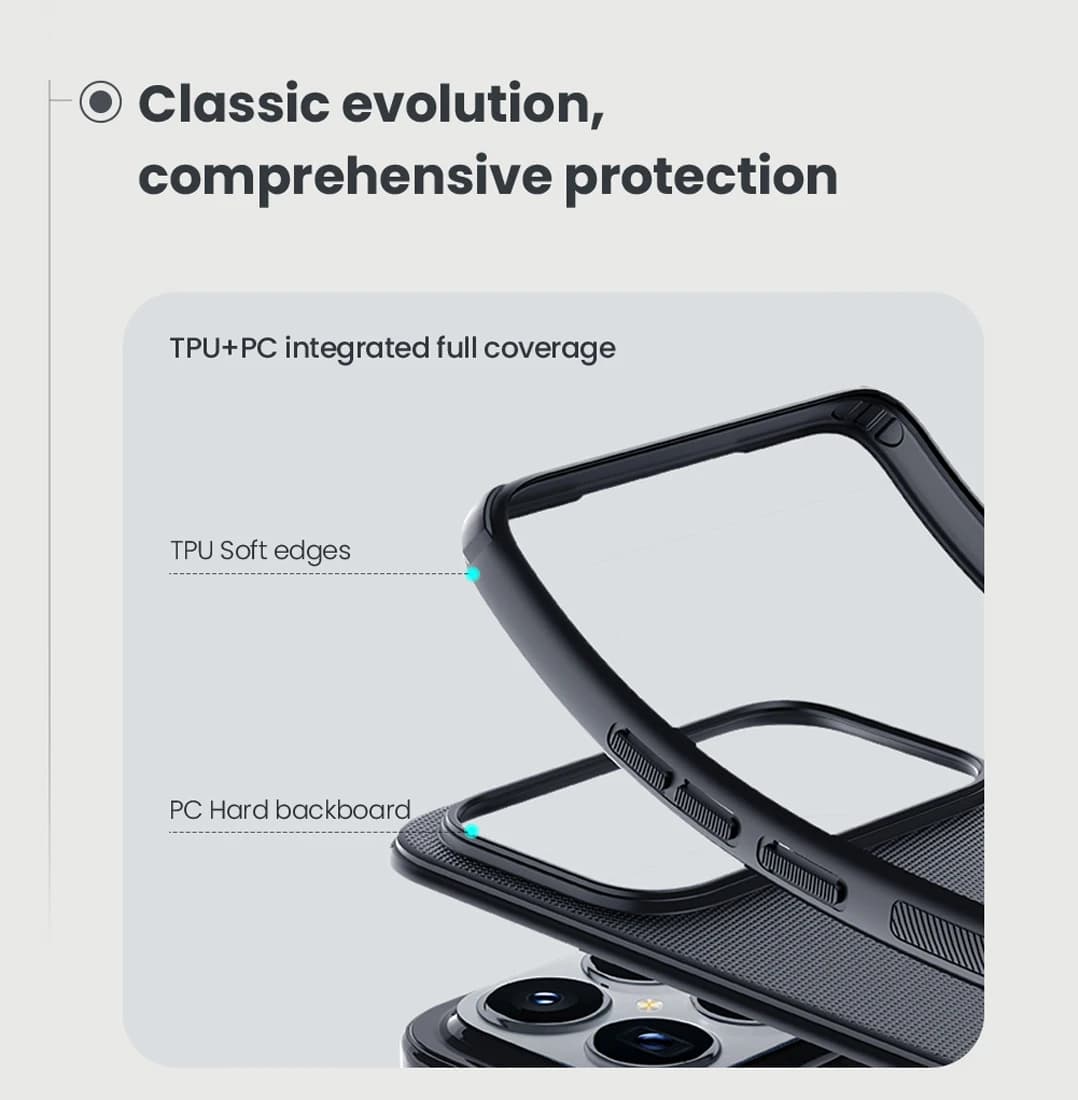 قاب ضدضربه مگنتی Xiaomi Redmi K90 Pro Max مارک نیلکین مدل Super Frosted Shield Pro Magnetic — تصویر ۳