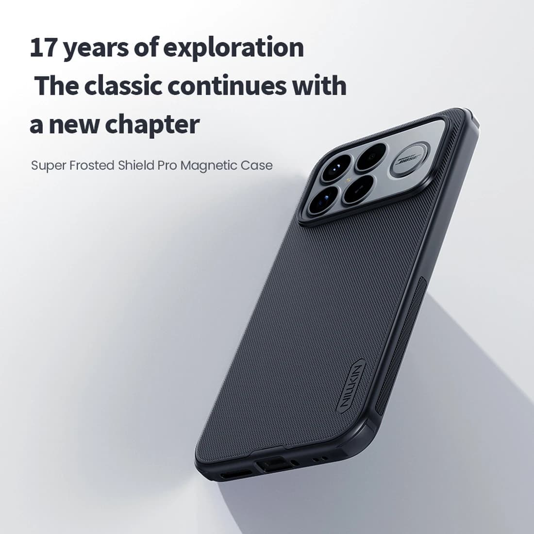 قاب ضدضربه مگنتی Xiaomi Redmi K90 Pro Max مارک نیلکین مدل Super Frosted Shield Pro Magnetic — تصویر ۷