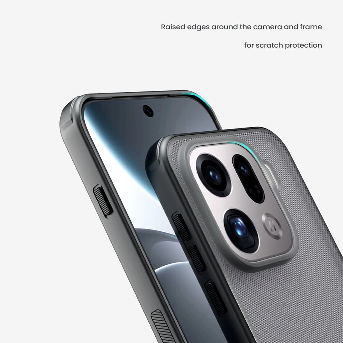 قاب ضدضربه دودی Oppo Find X9 Pro مارک نیلکین مدل Super Frosted Shield Pro Clear — تصویر ۵