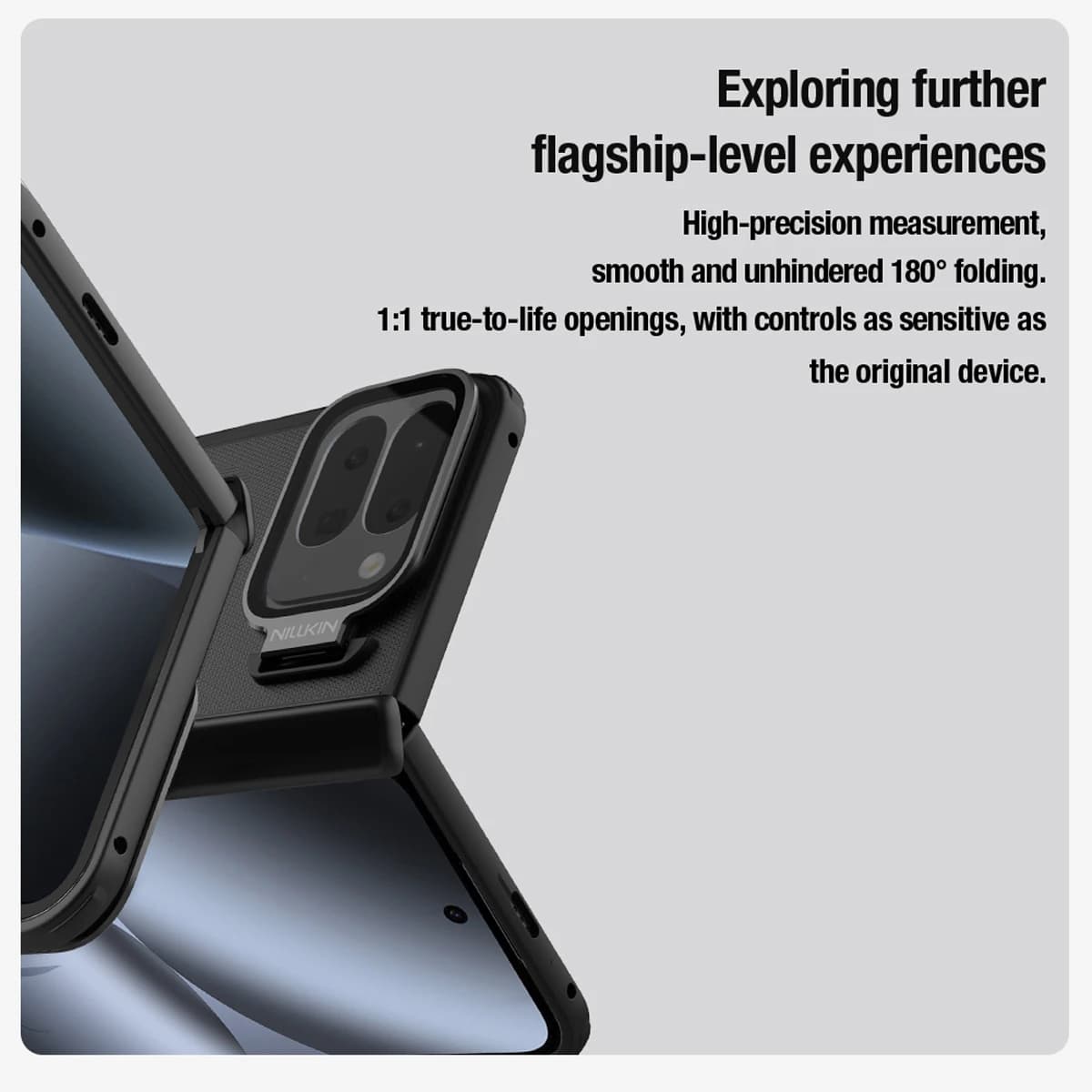 قاب کمرا استند شفاف Google Pixel 10 Pro Fold مارک نیلکین مدل Super Frosted Shield Fold — تصویر ۱۲