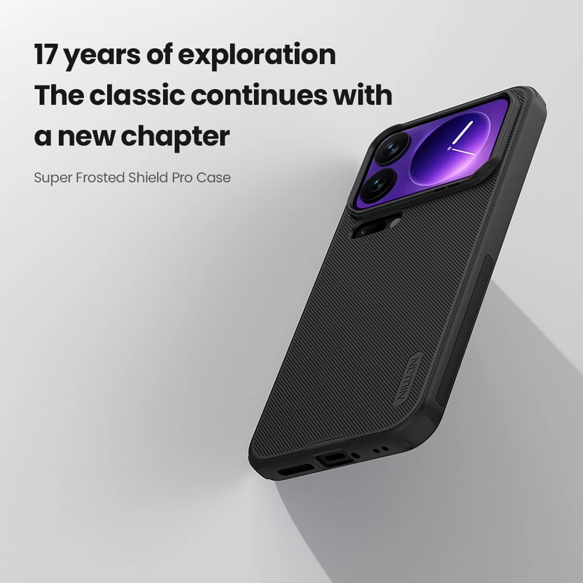 قاب ضدضربه Xiaomi 17 Pro Max مارک نیلکین مدل Super Frosted Shield Pro — تصویر ۳
