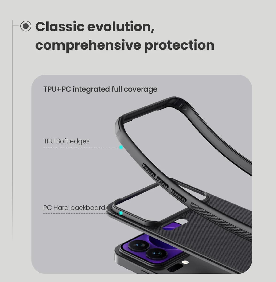 قاب ضدضربه مگنتی Xiaomi 17 Pro مارک نیلکین مدل Super Frosted Shield Pro Magnetic — تصویر ۳