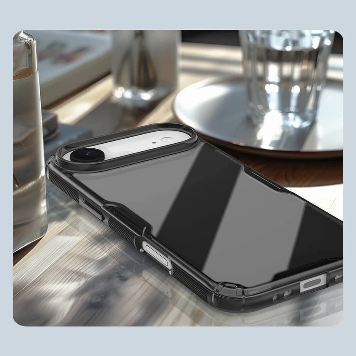 قاب شفاف iPhone 17 Air مارک نیلکین مدل Nature TPU Pro — تصویر ۷