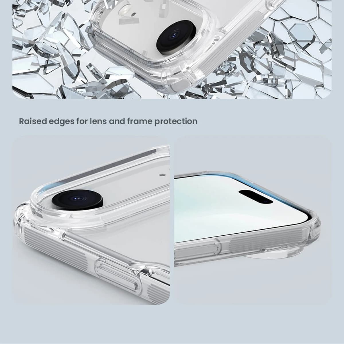 قاب شفاف iPhone 17 Air مارک نیلکین مدل Nature TPU Pro — تصویر ۳