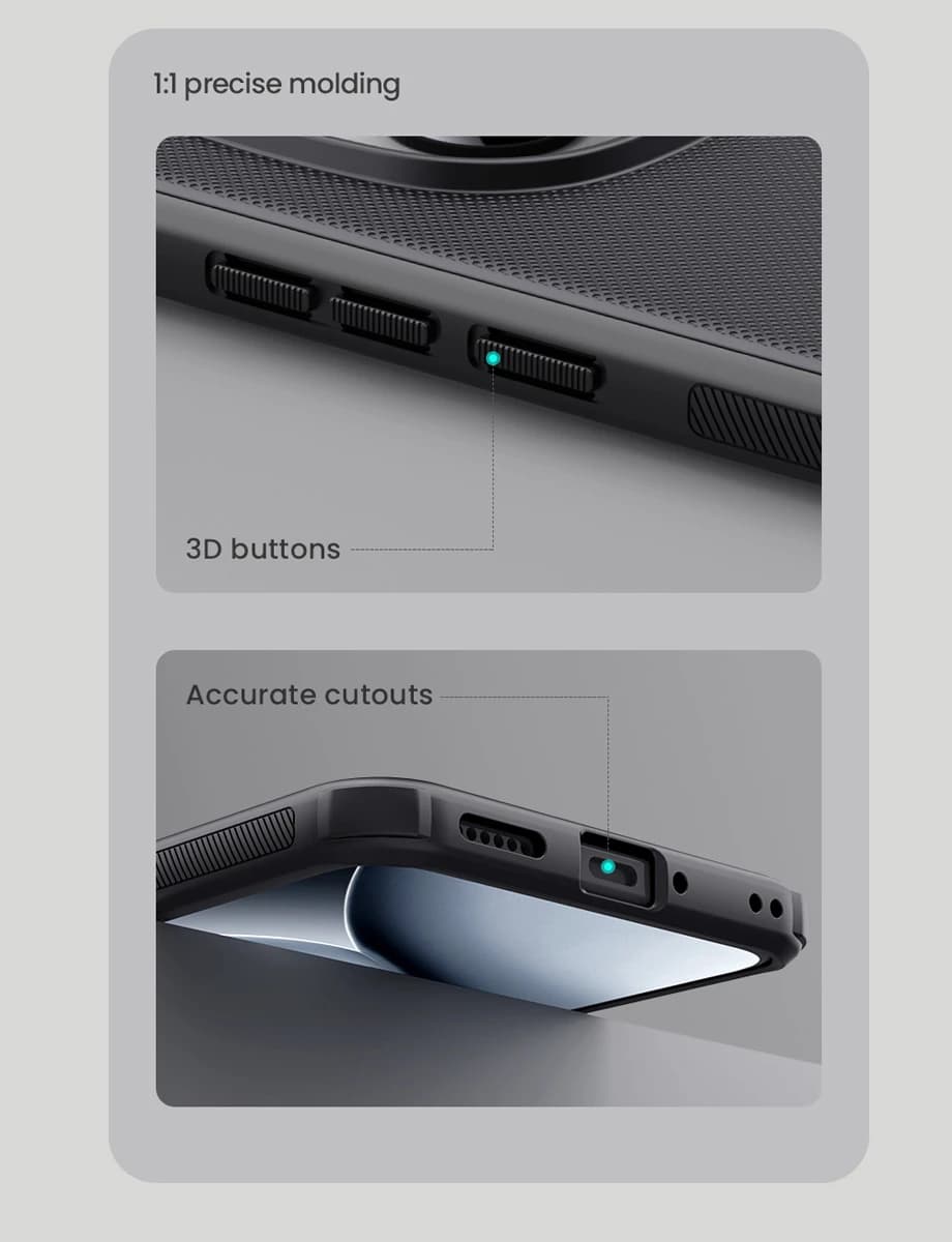 قاب ضدضربه مگنتی Xiaomi Redmi Note 15 Pro Plus مارک نیلکین مدل Super Frosted Shield Pro Magnetic — تصویر ۶