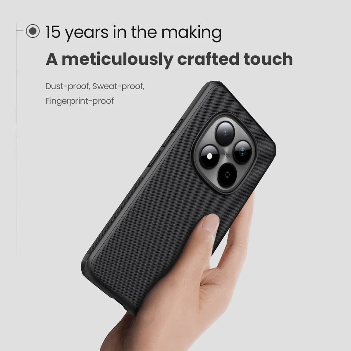 قاب ضدضربه مگنتی Xiaomi Redmi Note 15 Pro Plus مارک نیلکین مدل Super Frosted Shield Pro Magnetic — تصویر ۳