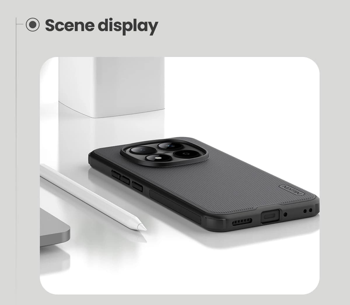 قاب ضدضربه مگنتی Xiaomi Redmi Note 15 Pro Plus مارک نیلکین مدل Super Frosted Shield Pro Magnetic — تصویر ۵