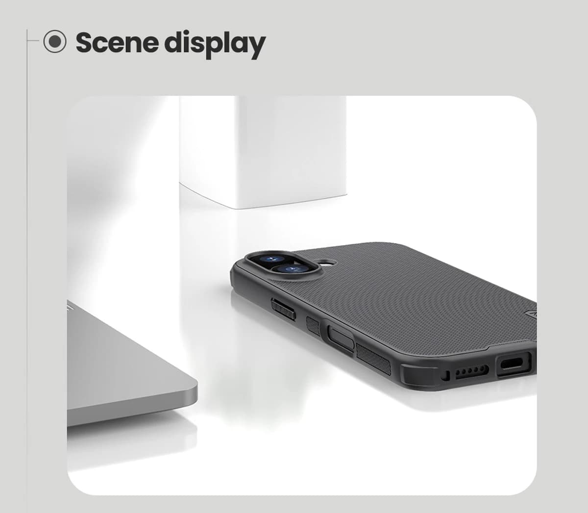 قاب ضدضربه iPhone 17 مارک نیلکین مدل Super Frosted Shield Pro — تصویر ۶