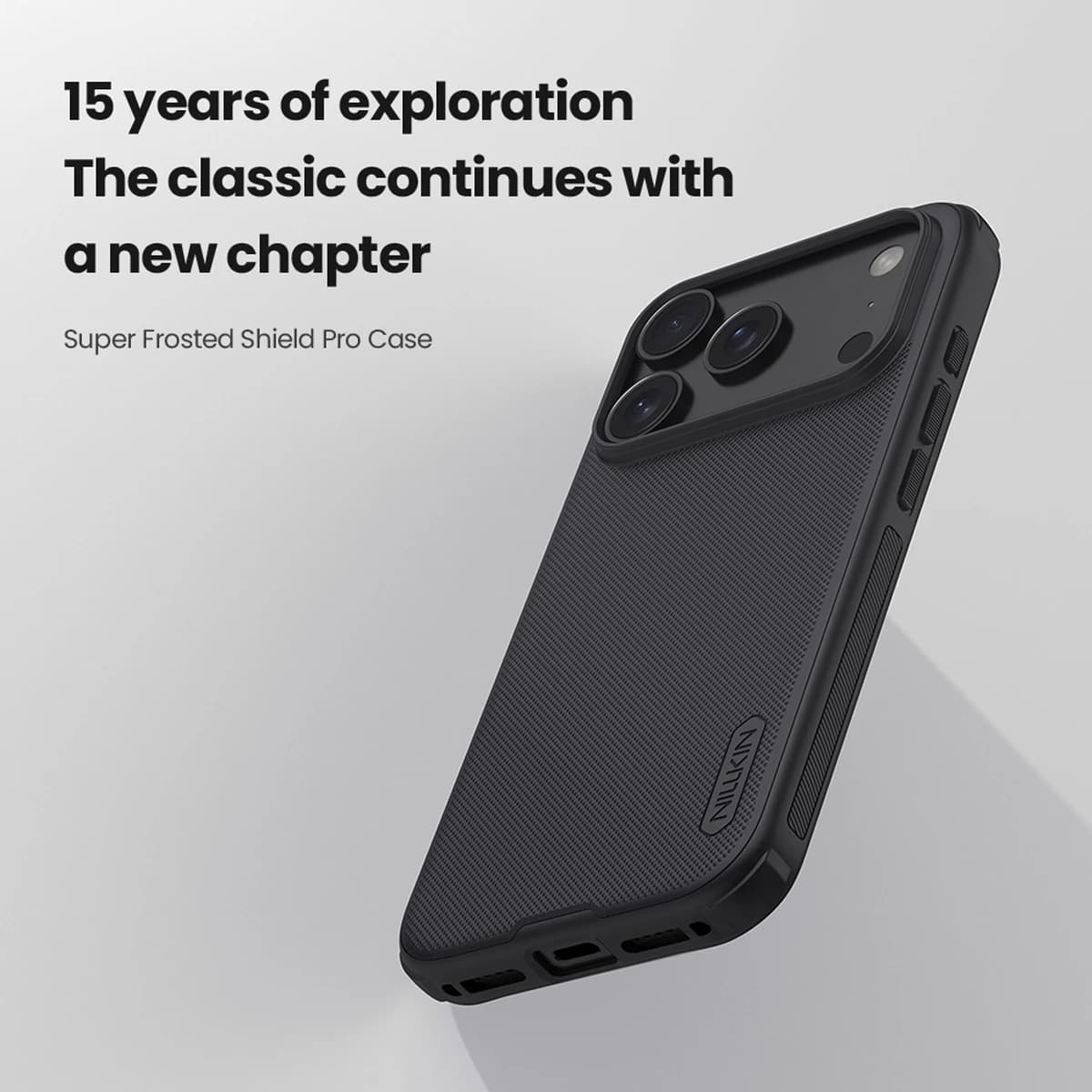 قاب ضدضربه iPhone 17 Pro مارک نیلکین مدل Super Frosted Shield Pro — تصویر ۴