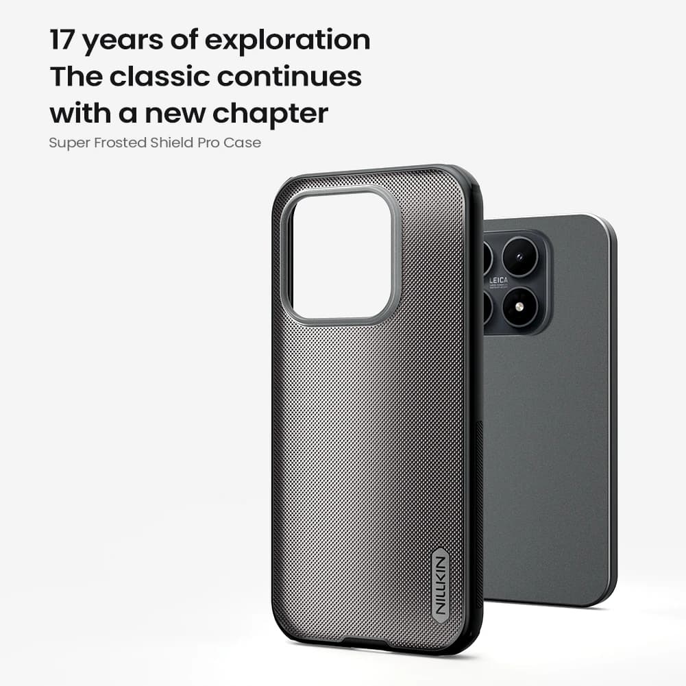 قاب ضدضربه دودی Xiaomi 17 مارک نیلکین مدل Super Frosted Shield Pro Clear — تصویر ۱۰
