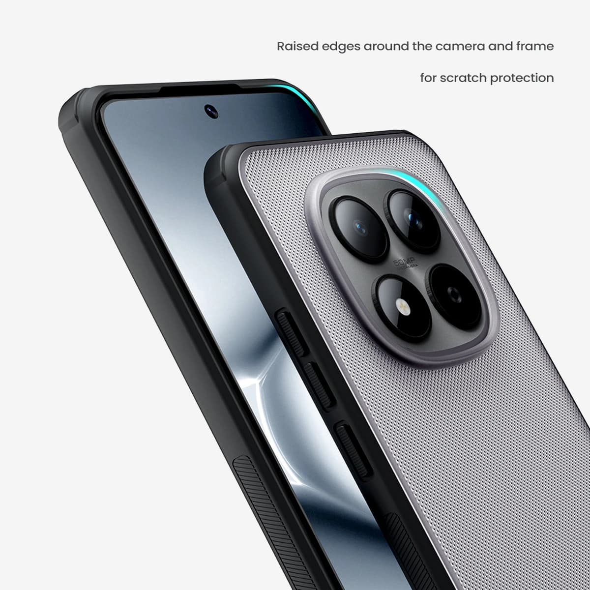 قاب ضدضربه دودی Xiaomi Redmi Note 15 Pro Plus مارک نیلکین مدل Super Frosted Shield Pro Clear — تصویر ۵