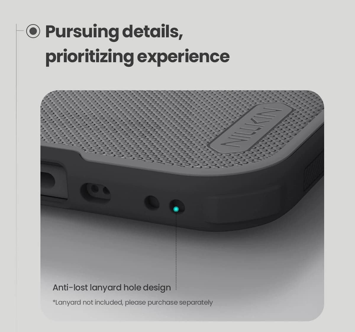 قاب دودی ضدضربه iPhone 17 Air مارک نیلکین مدل Super Frosted Shield Pro Clear — تصویر ۷