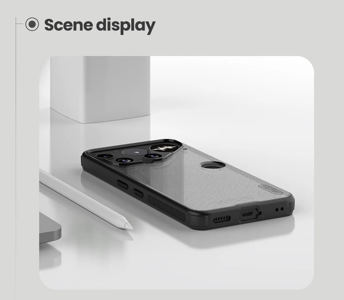 قاب ضدضربه دودی Nothing Phone 3 مارک نیلکین مدل Super Frosted Shield Pro Clear — تصویر ۵