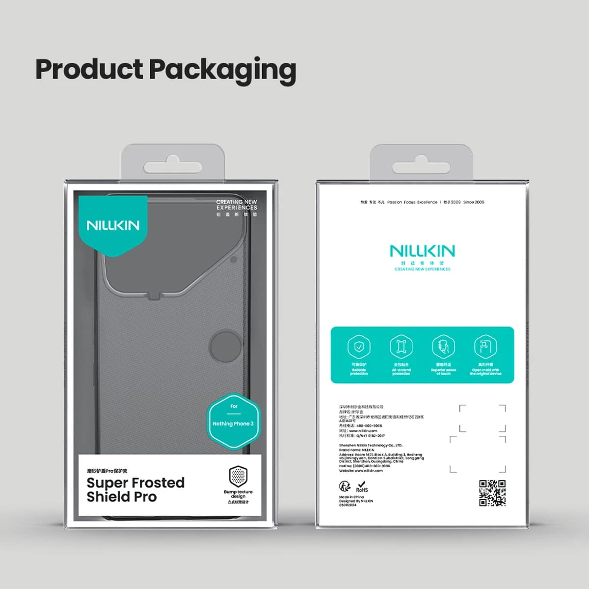 قاب ضدضربه دودی Nothing Phone 3 مارک نیلکین مدل Super Frosted Shield Pro Clear — تصویر ۳