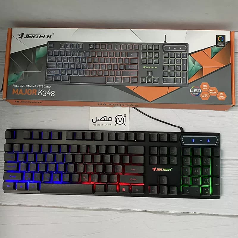 کیبورد گیمینگ سیم دار Jertech جرتک مدل MAJOR K348