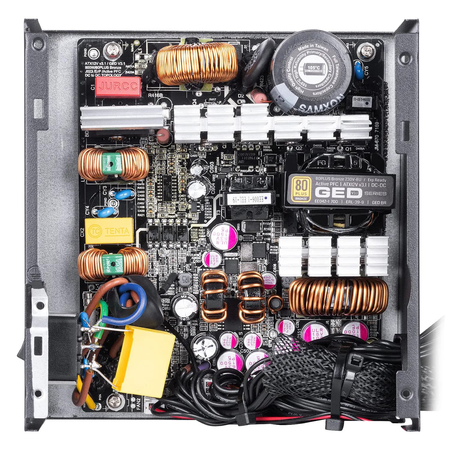 منبع تغذیه کامپیوتر گرین ظرفیت 800 وات POWER GREEN GP800A-GED V3.1 — تصویر ۳