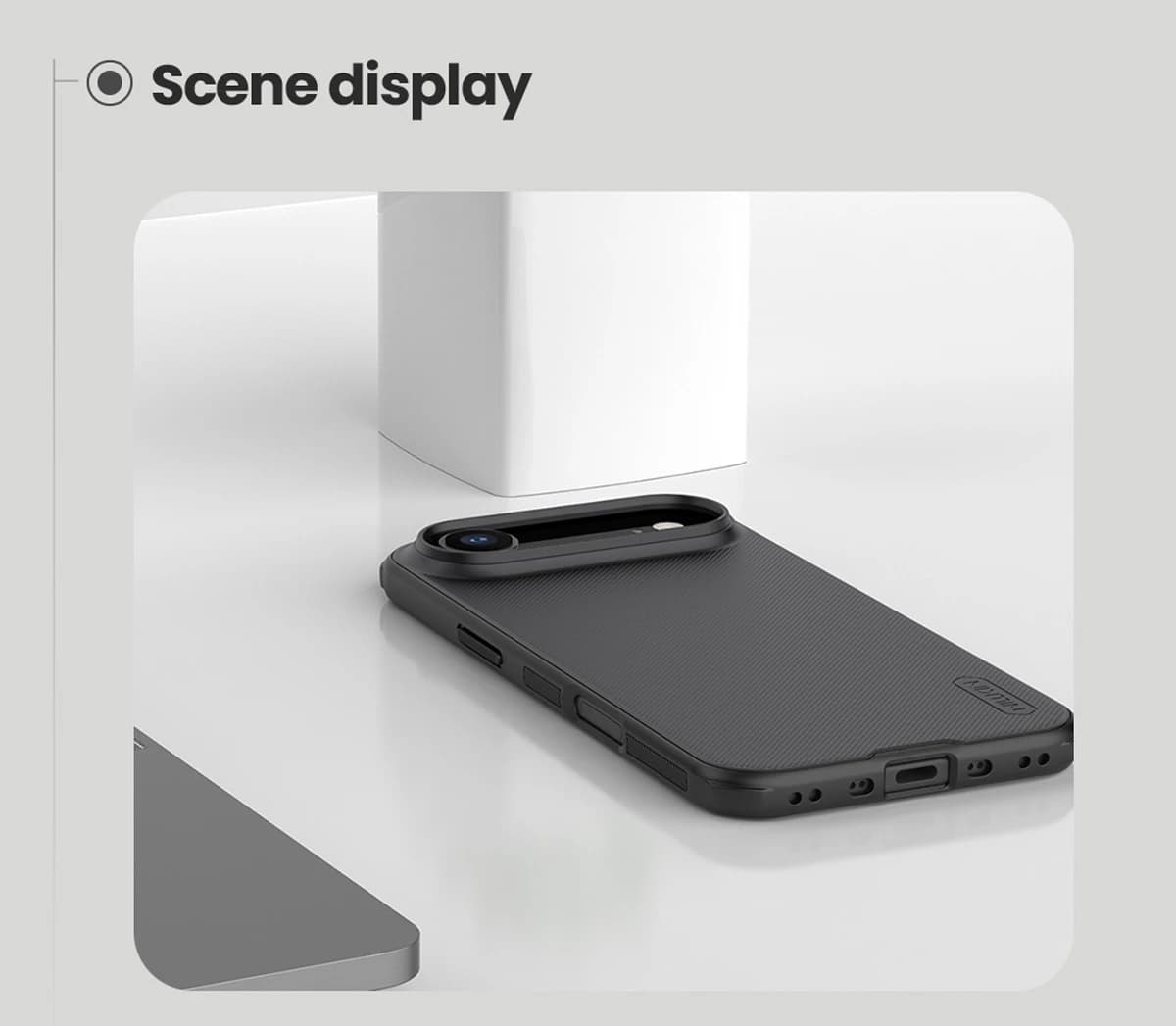 قاب ضد ضربه مگنتی iPhone 17 Air مارک نیلکین مدل Super Frosted Shield Pro Magnetic — تصویر ۵