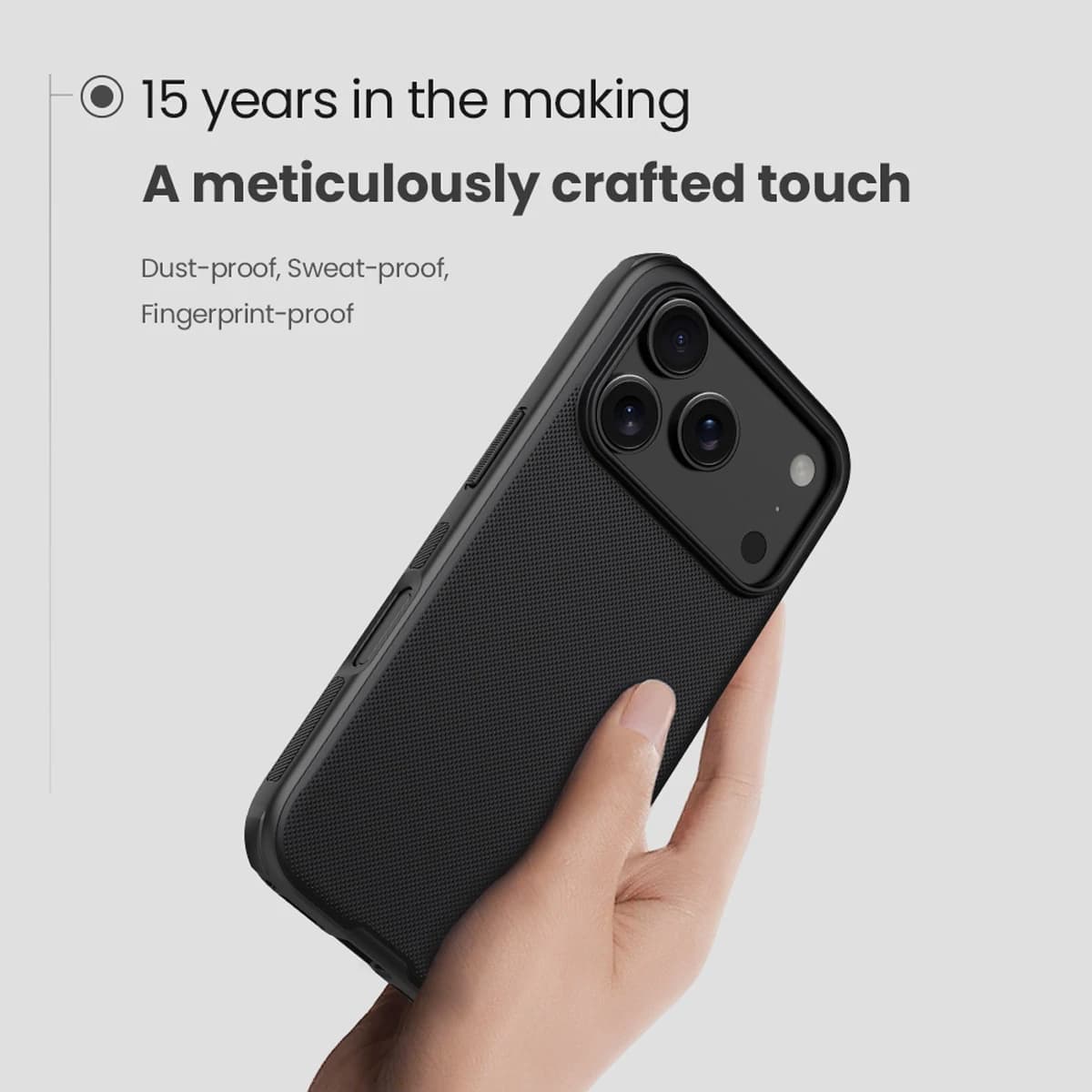 قاب ضد ضربه مگنتی iPhone 17 Pro مارک نیلکین مدل Super Frosted Shield Pro Magnetic — تصویر ۴