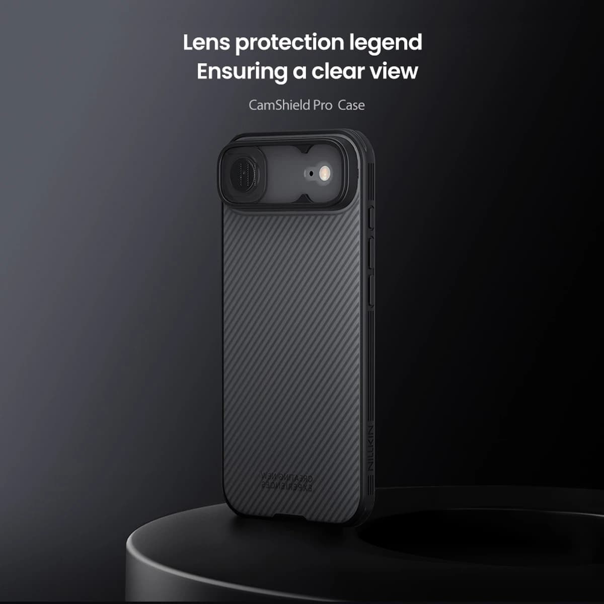 گارد ضد ضربه دودی iPhone 17 Air مارک نیلکین مدل Camshield Pro Clear — تصویر ۳