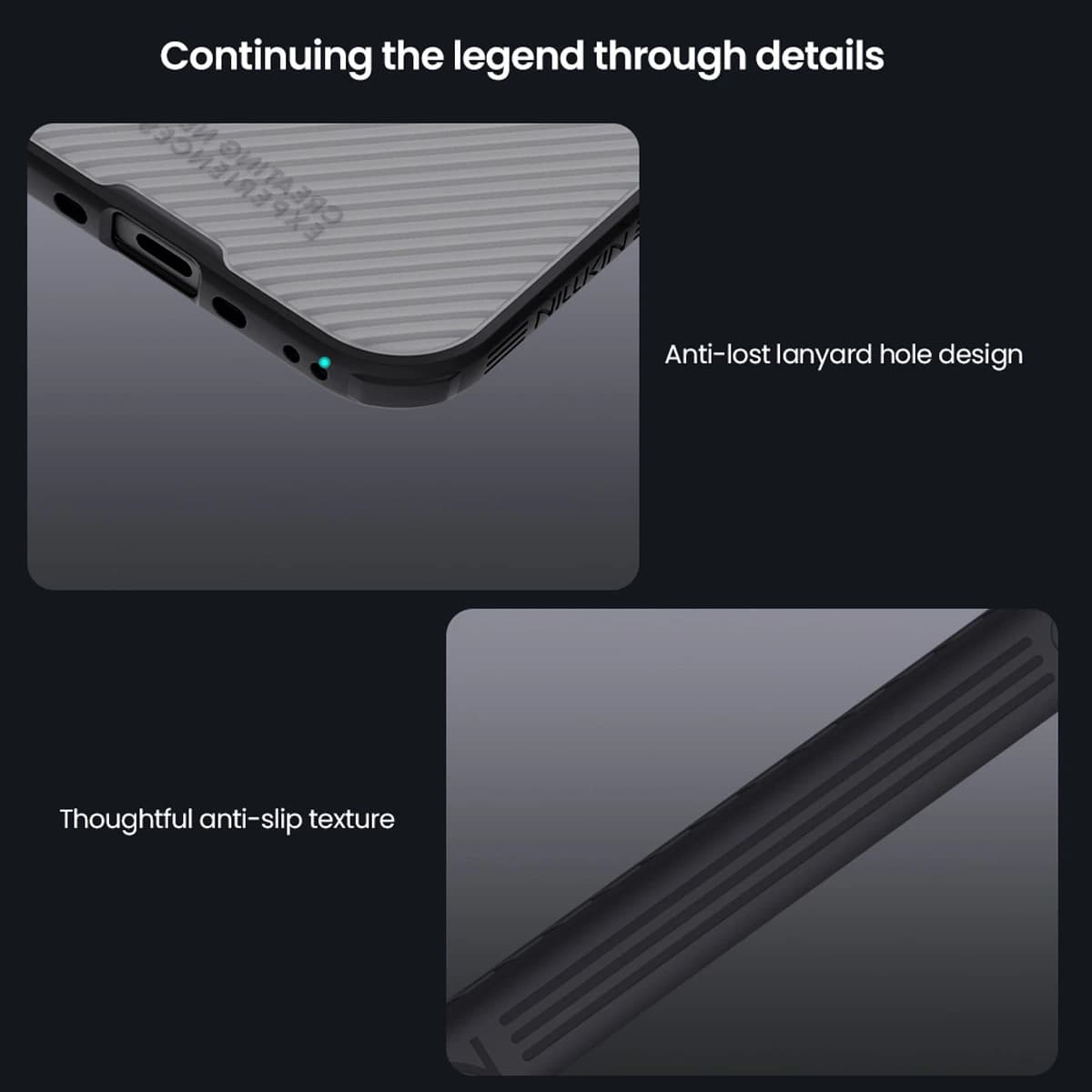 گارد ضد ضربه دودی iPhone 17 Air مارک نیلکین مدل Camshield Pro Clear — تصویر ۷