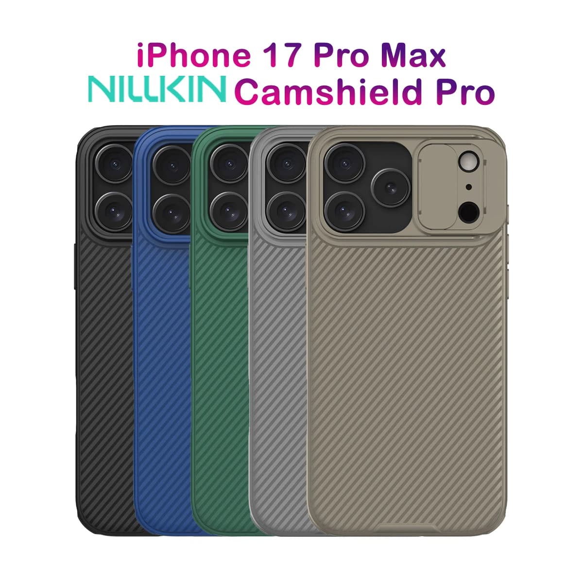 گارد ضد ضربه iPhone 17 Pro Max مارک نیلکین مدل Camshield Pro — تصویر ۹