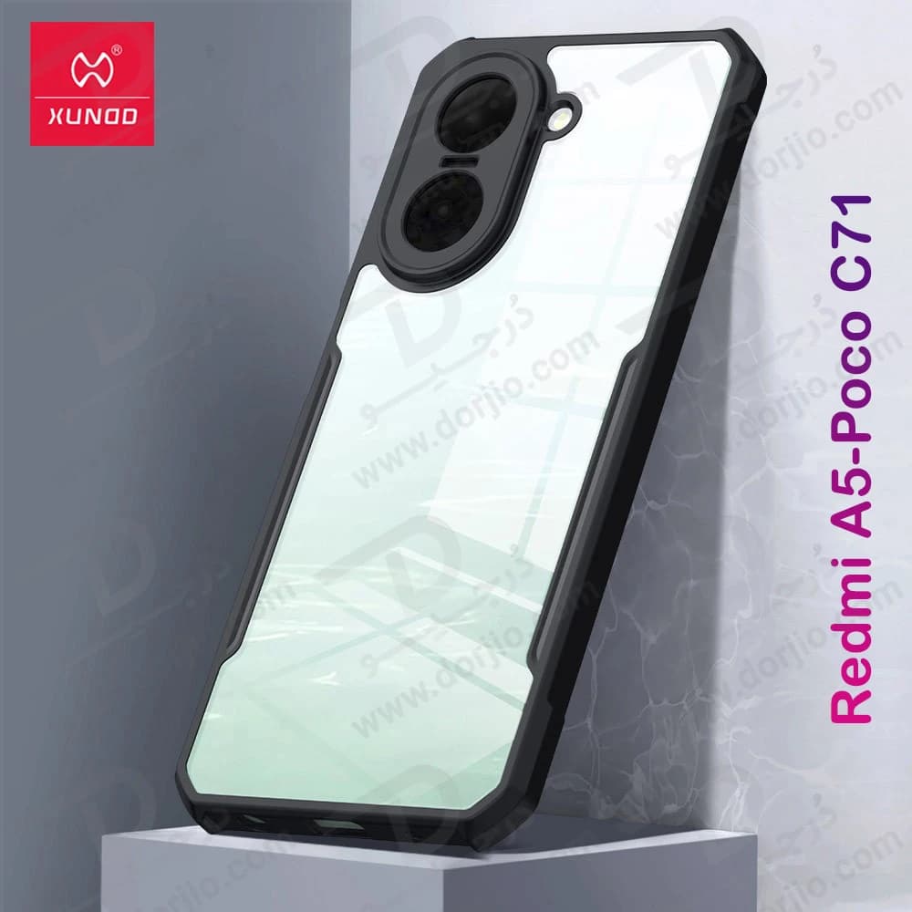 کریستال شیلد شفاف Xiaomi Poco C71 مارک XUNDD سری Beatle — تصویر ۱۱
