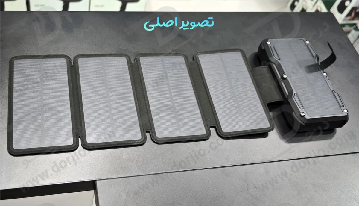 پاور بانک خورشیدی 5 پنل 20000 میلی‌آمپر 22.5 وات با شارژ مگ‌ سیف برند Green Lion — تصویر ۱۲