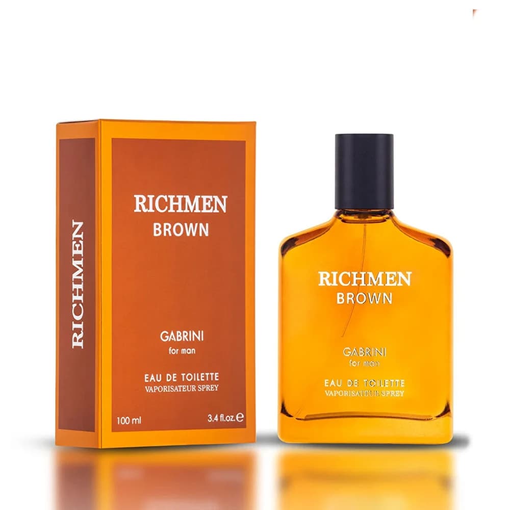 ادکلن مردانه گابرینی مدل RICHMEN BROWN حجم 100 میلیلیتر — تصویر ۷